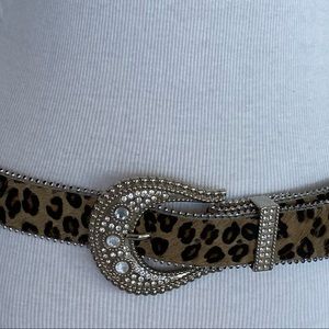 Cara Couture New York Vintage Calf Hair Belt with Rhinestones M/L BELTS ARE BACK